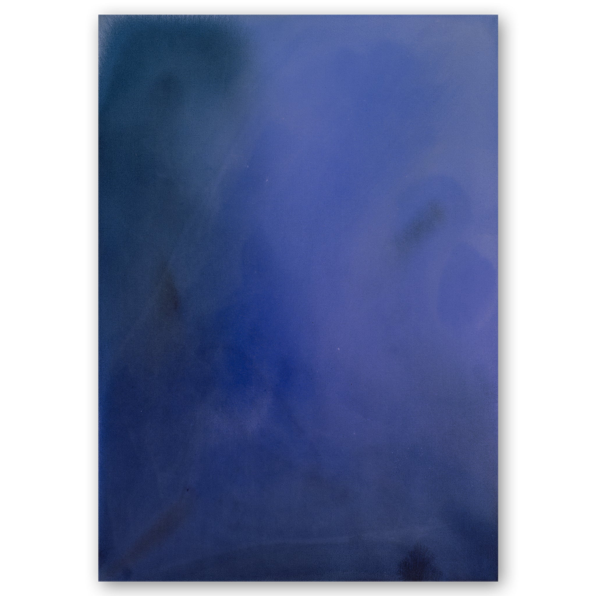 A cool blue abstract painting 
