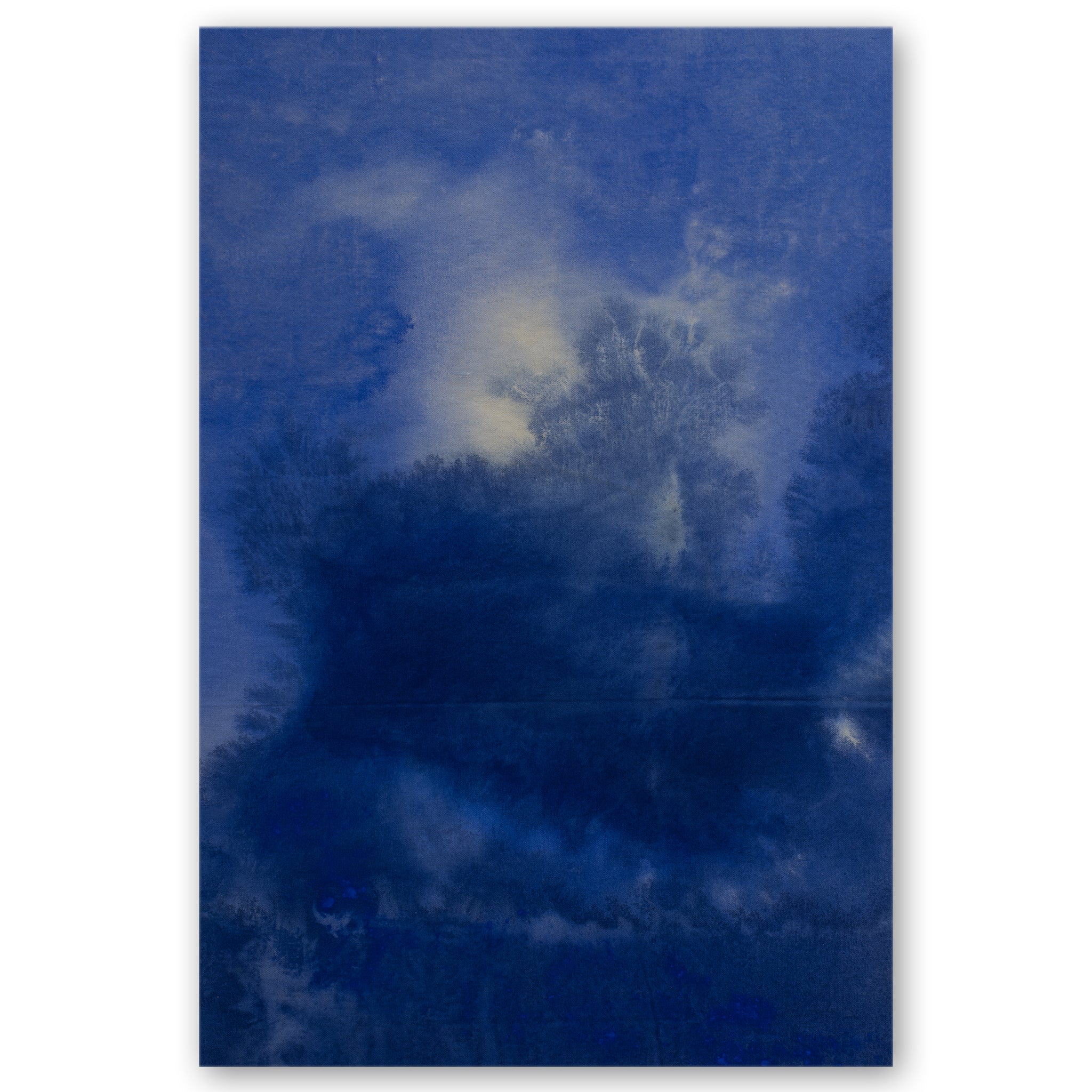 A blue abstract painting 